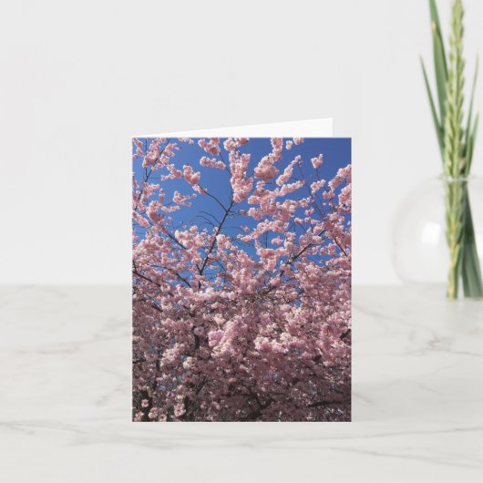VOUDIGE NOTECARD - PINKSPRING BEDANKKAART (Voorkant)