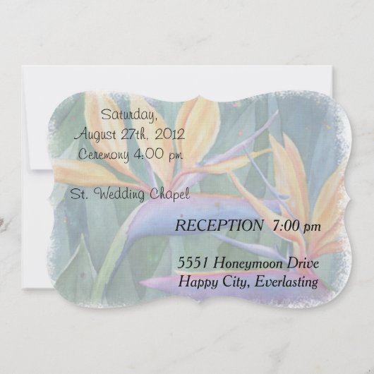 VOUDIGE  WEDDINVITATIE KAART (Achterkant)