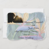 VOUDIGE  WEDDINVITATIE KAART (Voorkant)