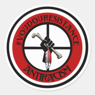 Voudou Resistance Seal Ronde Sticker