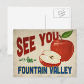 Vountain Valley California Apple - Vintage Travel Briefkaart (Voorkant / Achterkant)
