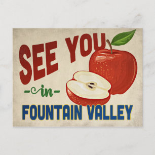 Vountain Valley California Apple - Vintage Travel Briefkaart