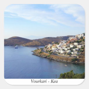 Vourkari - Kea Vierkante Sticker