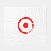 VOUS ETES ICI  Fleece Blanket (Voorkant (Horizontaal))