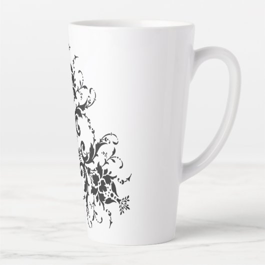 vouw-bloem-bloem latte mok (Rechts)