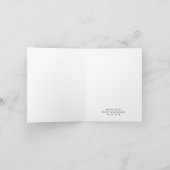 Vouw Dank U Kaart - Witte Script (Binnen)