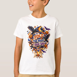 Vouw de Nacht op Jouw Manier Origami T-shirt