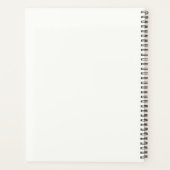 Vouw het konijn af. Monochrome zwart potlood Planner (Achterkant)