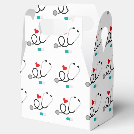 Vouw het vakje verplegingspatroon bedankdoosjes (Geopend)