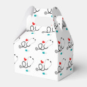 Vouw het vakje verplegingspatroon bedankdoosjes (Voorkant Zijde)