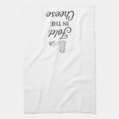 Vouw in de keukenhanddoek van de kaas (Verticaal)