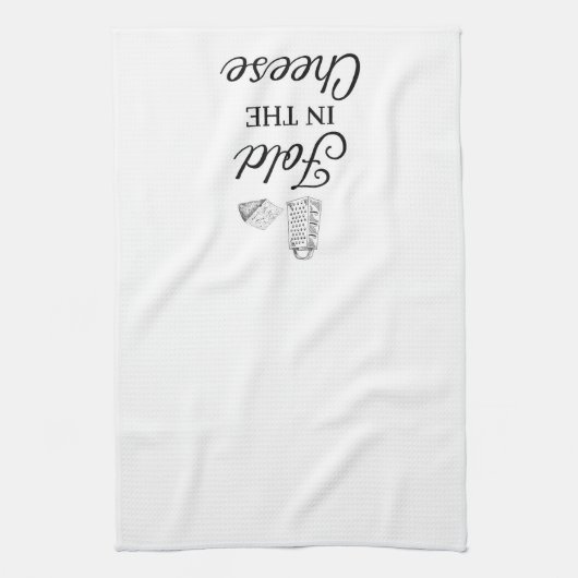 Vouw in de keukenhanddoek van de kaas (Verticaal)