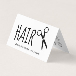 Vouw Kapper Zakelijke Loyalty Card Visitekaartje