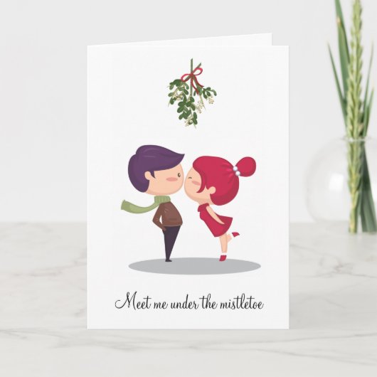 Vouw Kerstkaart Feestdagen Kaart (Voorkant)