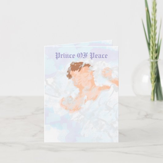 Vouw Kerstkaart: Geboorte van Jezus Christus Feestdagen Kaart (Voorkant)