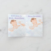 Vouw Kerstkaart: Geboorte van Jezus Christus Feestdagen Kaart (Binnen)