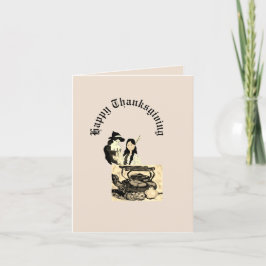 Vouw Kerstkaart: Prettig Thanksgivingdag Feestdagen Kaart