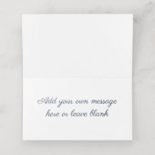 Vouw naam plaatskaart - Paarse blad floral 2 Plaatskaartje (Binnenkant ongevouwen)