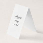 Vouw over aangepaste bladwijzer visitekaartje (Voorkant)