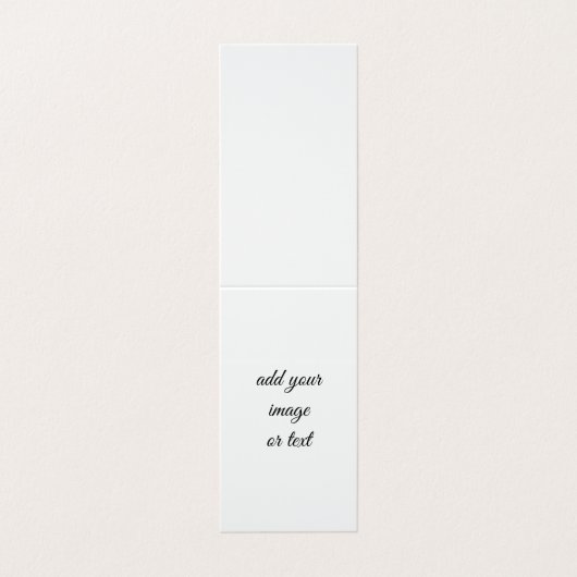 Vouw over aangepaste bladwijzer visitekaartje (Buitenkant ongevouwen)