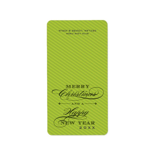 (VOUW OVER) KERSTLABELS :: revers 2P Etiket (Voorkant)