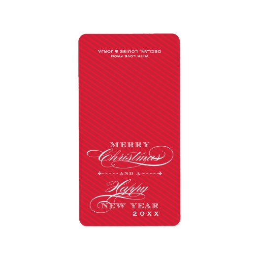 (VOUW OVER) KERSTLABELS :: revers 7P Etiket (Voorkant)