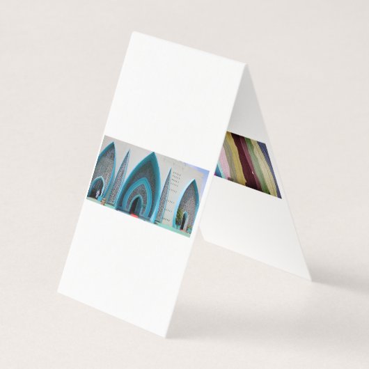 Vouw verticaal tent kaart (Voorkant)