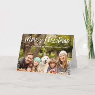 Vouw voor vrolijk kerstfeest Fotopenseel Fold Feestdagen Kaart