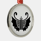 Vouw waaier vlinder metalen ornament (Rechts)