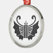 Vouw waaier vlinder metalen ornament (Links)