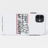 Vouw zelfs niet de pokerspeler van de Fold Laundry Case-Mate iPhone Case (Achterkant (horizontaal))