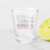 Vouw zelfs niet de pokerspeler van de Fold Laundry Shot Glas (Achterkant)
