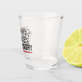 Vouw zelfs niet de pokerspeler van de Fold Laundry Shot Glas (Rechts)