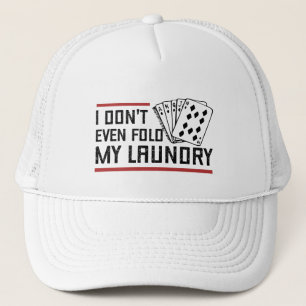 Vouw zelfs niet de pokerspeler van de Fold Laundry Trucker Pet
