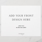 Vouwbaar Huwelijksprogramma 21,59 x 27,94 cm (Voorkant)