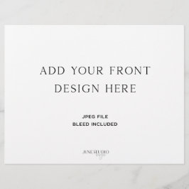 Vouwbaar Huwelijksprogramma 21,59 x 27,94 cm