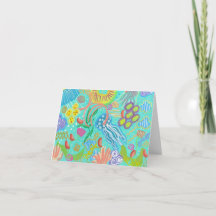 Vouwbare blanco kaart - Aquatische avonturen