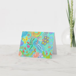 Vouwbare blanco kaart - Aquatische avonturen