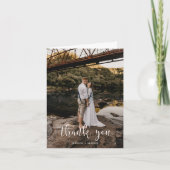 Vouwbare Dankkaart met Aanpasbare Bericht Bedankkaart (Voorkant)
