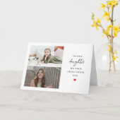 Vouwbare diploma kaart voor dochter (Gele Bloem)