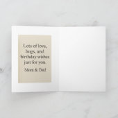 Vouwbare Groetkaart Kaart (Binnen)