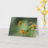 Vouwbare Groetkaart Kaart (Gele Bloem)
