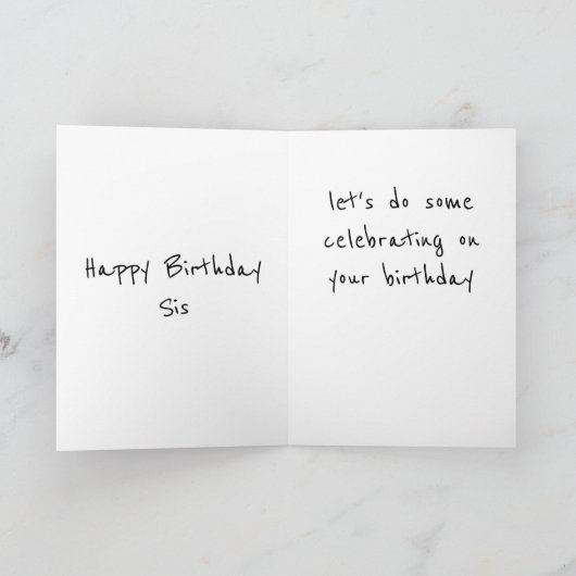 Vouwbare kaart met felicitatie (Binnen)