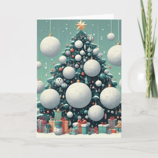 Vouwbare kerstkaarten kaart (Voorkant)