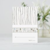 Vouwbare Tafelkaart Kaart (Staand voorkant)