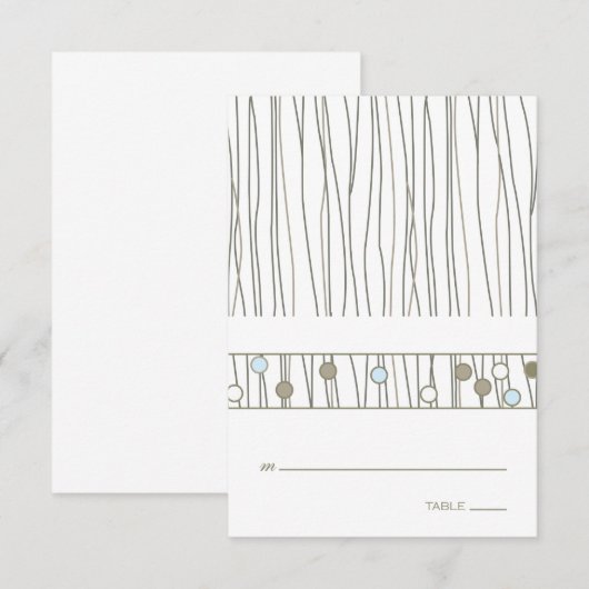 Vouwbare Tafelkaart Kaart (Voorkant / Achterkant)