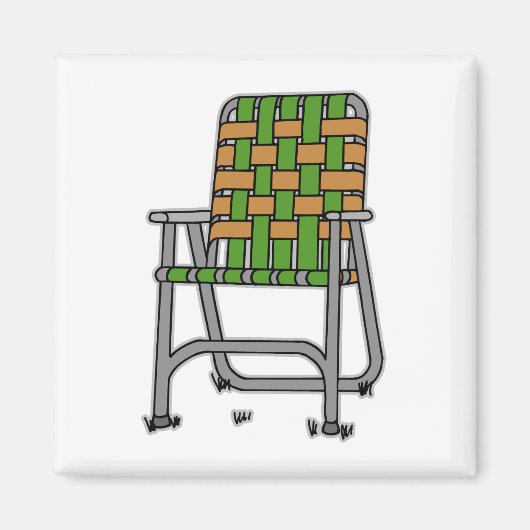 Vouwbare Tuinstoel Magneet (Voorkant)