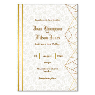 Vouwbare Uitnodiging Kaart