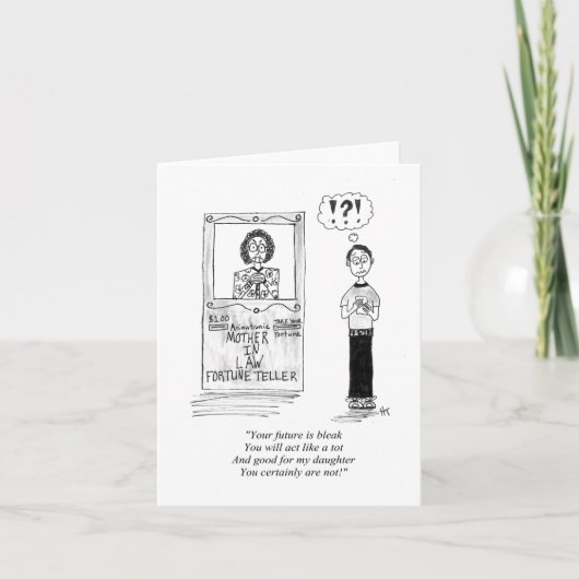 Vouwbare wenskaart (blanko binnenkant) kaart (Voorkant)