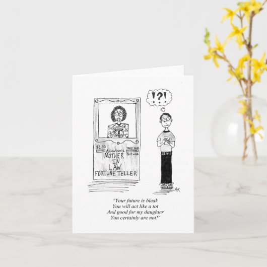 Vouwbare wenskaart (blanko binnenkant) kaart (Gele Bloem)